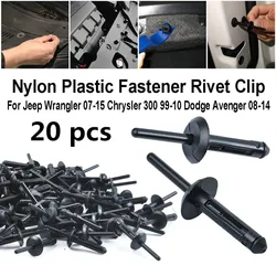 Clips de rivets en plastique pour garde-boue ennemi, attache de pare-chocs, accessoires de remplacement Grand TraffAuto, 30 pièces