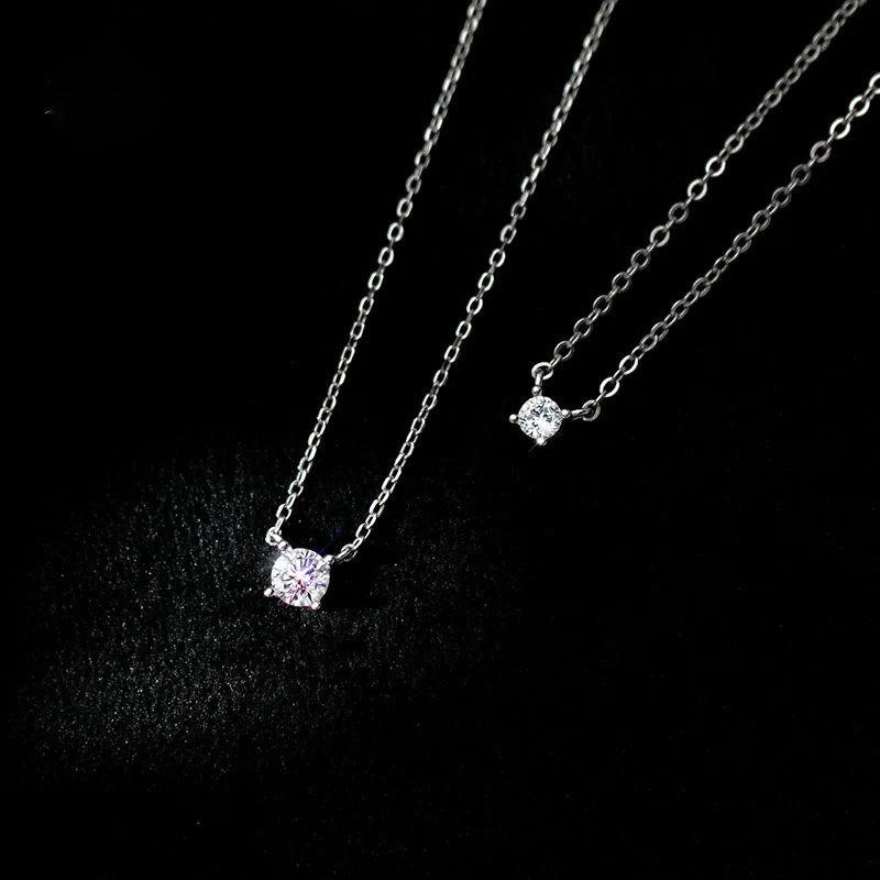 Women's 925 Silver Necklace, Adjustable Length 38+4.8cm