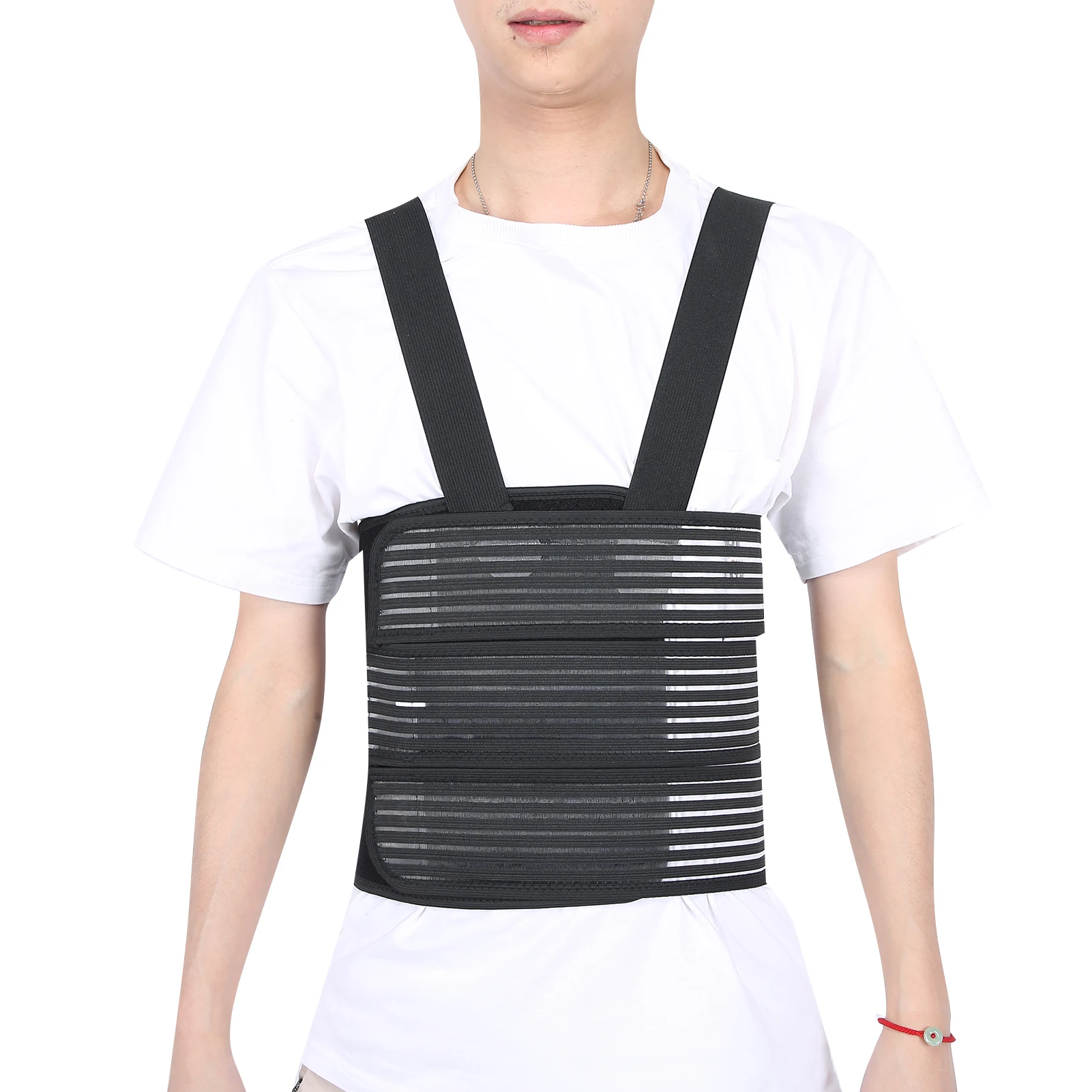 Chest Support Belt Breathable Lumbar Protector Brace Adjustable Widened Rib Fracture Strap For Heart Bypass Surgery Re-Banding