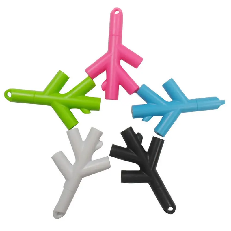 Divisor de Audio para auriculares, adaptador de 3,5mm, 4 vías, Aux, Conector de 3,5mm, 1 macho a 4 hembra, extensor de Cable