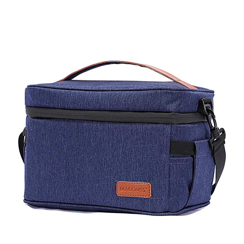 DENUONISS-Sacos de almoço isolados impermeáveis, Oxford Viagem Necessária, Bolsa de piquenique, Unisex Dinner Box térmica, Food Case, Acessórios