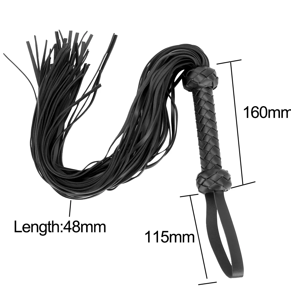 IKOKY PU Leather Whip Spanking Paddle Flirting Flogger Adult Game Sex Toys for Women Erotic Sexy Cosplay