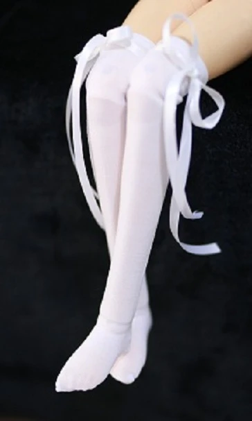 

G10-X022 hotsale toy BJD SD 65cm 1/3 1/4 1/6 doll's props Accessoriess white Ribbon socks 1pair
