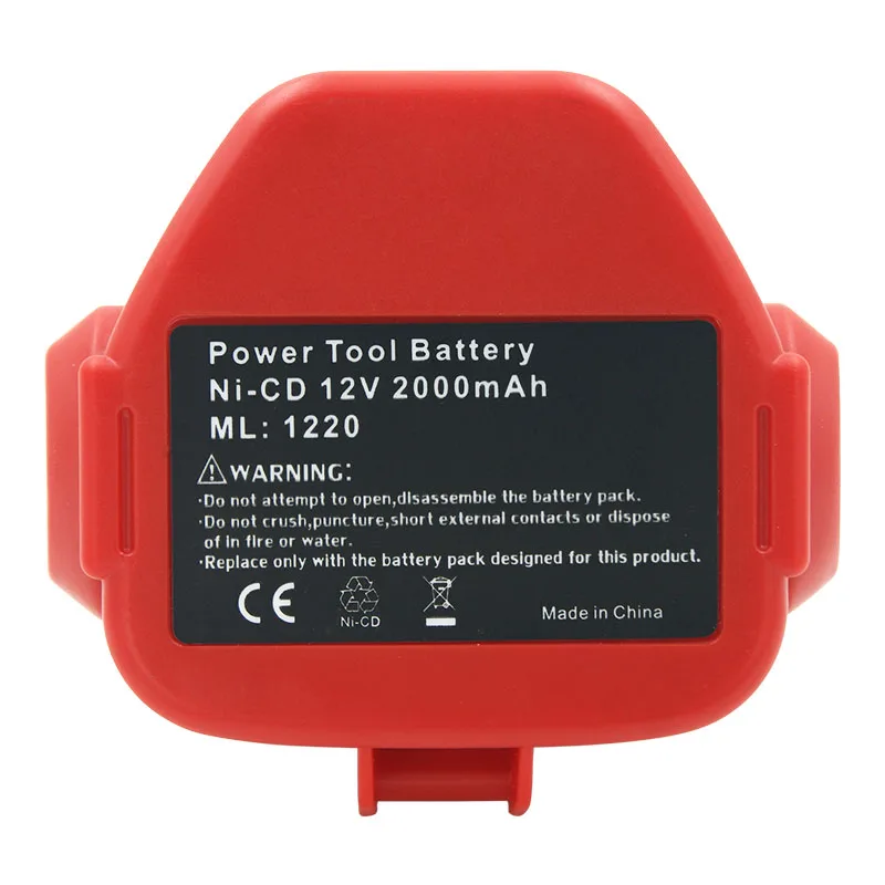 PA12 1220 1222 1234 12V 2000mAh Ni-Cd Rechargeable Battery for Makita 6270D 6271D 6227D 6317D 8270D 8413D 4331D DA312D 1233 1235