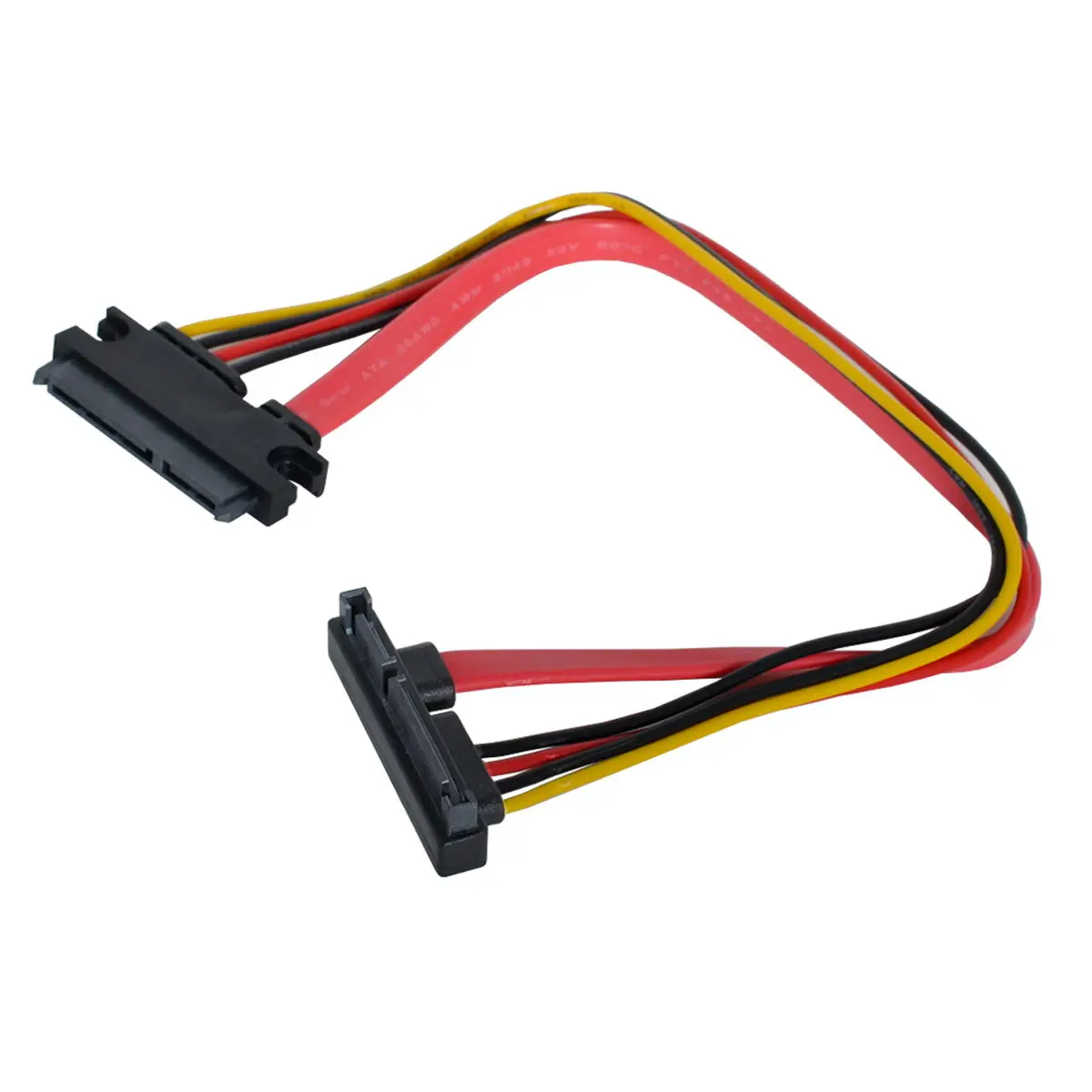 Cablecc CY Xuống Góc Cạnh SATA III 3.0 7 + 15 22 Pin SATA Nam Đến Nữ Dữ Liệu Điện Nối Dài 30Cm