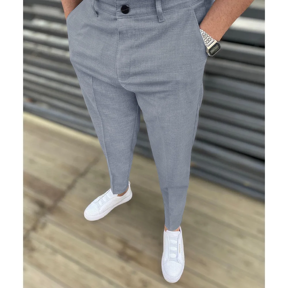 Männer Casual Hosen Formal Social Streetwear Bleistift Hosen Für herren Business Büro Arbeiter Hochzeit Gerade Anzug Hosen Heißer Verkauf