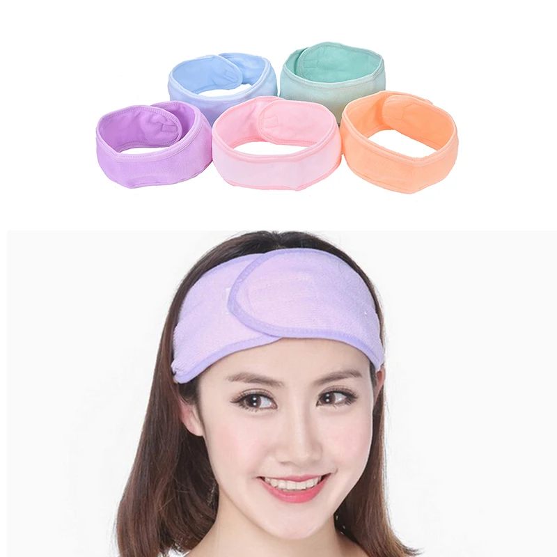 Women\'s New Pink Spa Bath Shower Head wear Make Up Wash Face Cosmetic Headband Girl\'s Fashion Hair Band Accessories Sale