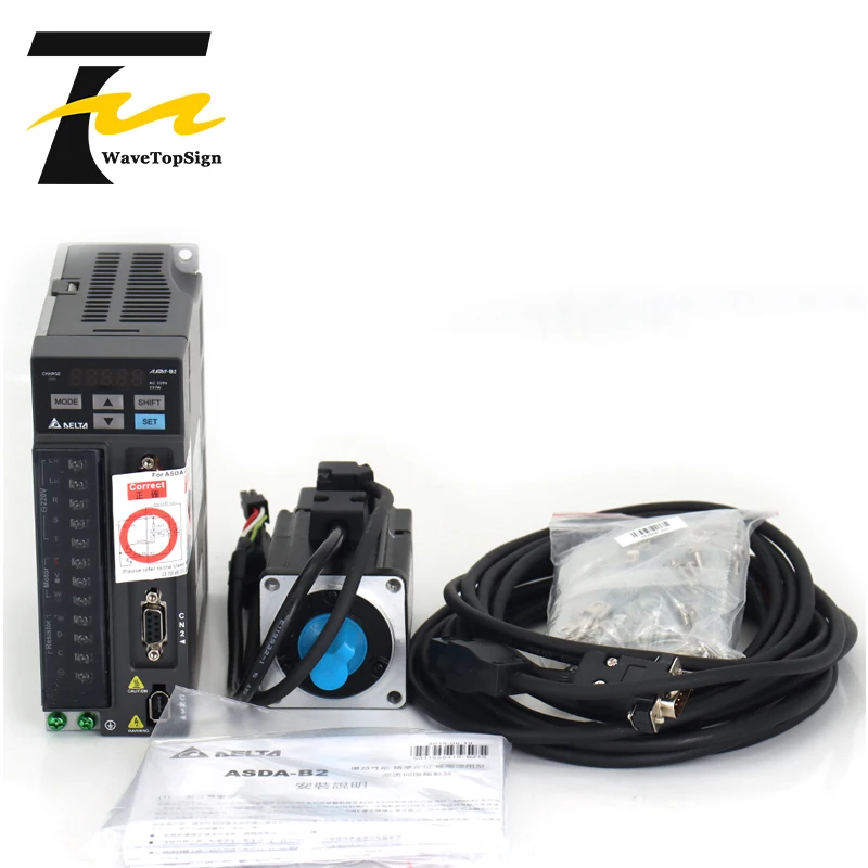 Imagem -06 - Wavetopsign Delta Servo Motor Kit 200w Asd-b20221-b Ecma-c20602rs 0.64n. m 1.55a com Cabo de 3m