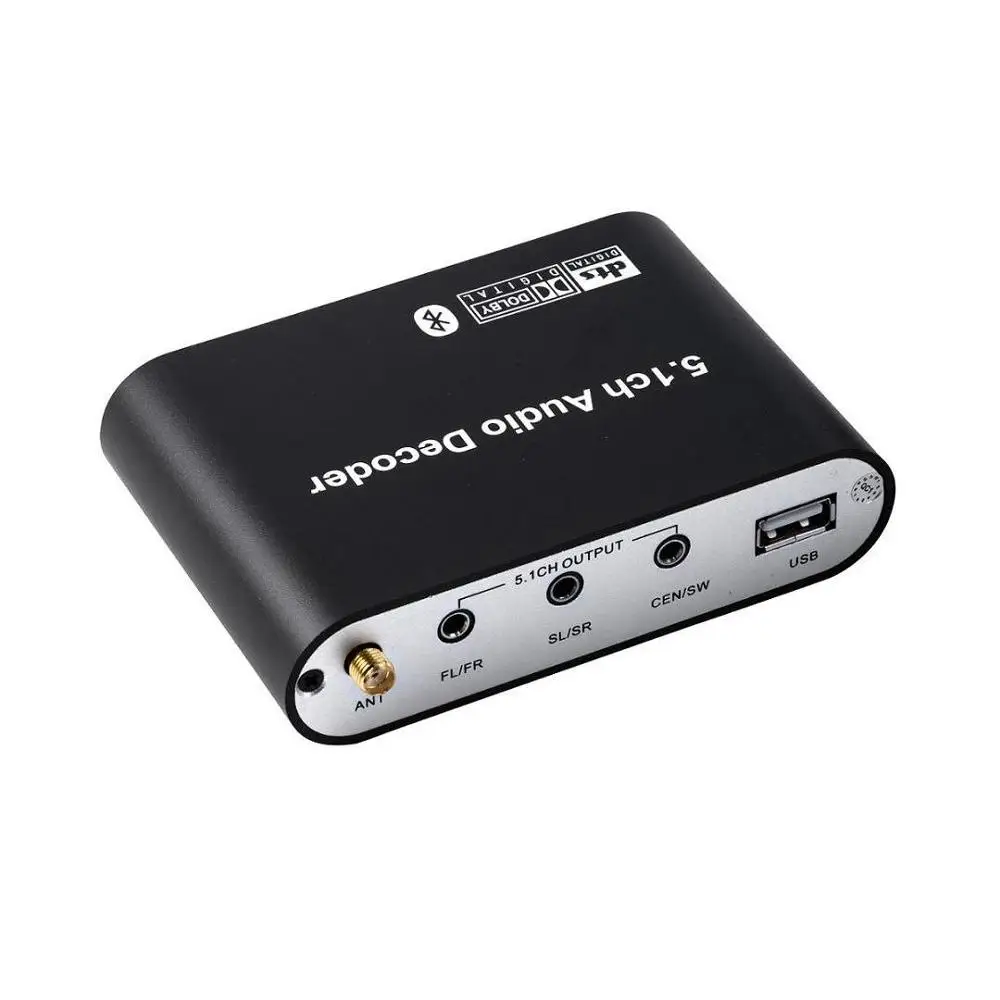 dts 5.1 Audio Decoder converter PC-USB Soundcard RCA SPDIF Coxial Optical Bluetooth 5.0 receiver Volume USB music player ac3 DAC
