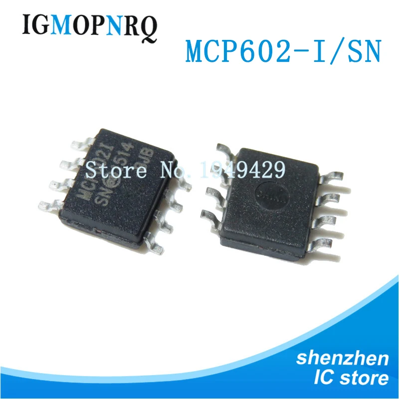 10PCS MCP601-I/SN MCP602-I/SN MCP6002-I/SN MCP6022-I/SN MCP6002 MCP601 MCP602 MCP6022 SOP-8 l can be directly photographed