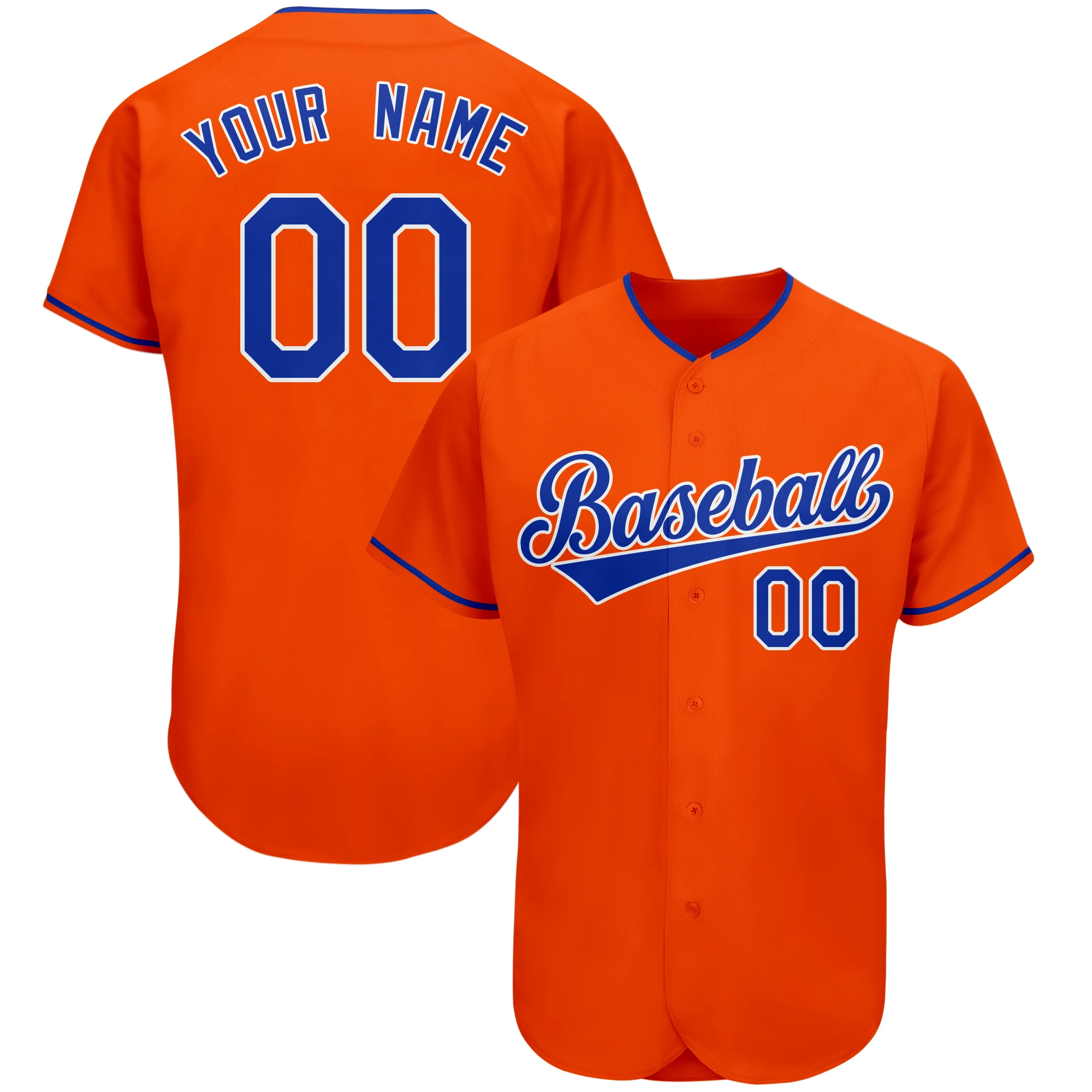 Custom Baseball Jersey Personalized Printed Team Name/Numbers Men/Boy Outdoor Washable Durable Full Button Shirts for Men/Kids