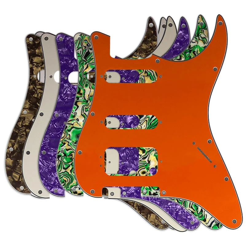 Fei Man Guitar Pickguards Suit Screw Hole, USA And Mexican Strat Deluxe Humbucker HSS Guitar, No Control Hole Scratch Plate