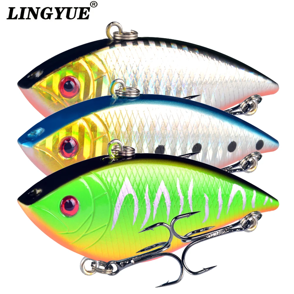 LINGYUE Deep Water VIB Fishing Bait Hard Crankbait Wobbler Winter Isca Artificial Pesca 7cm 11g Fishing Minnow For Bass Pike