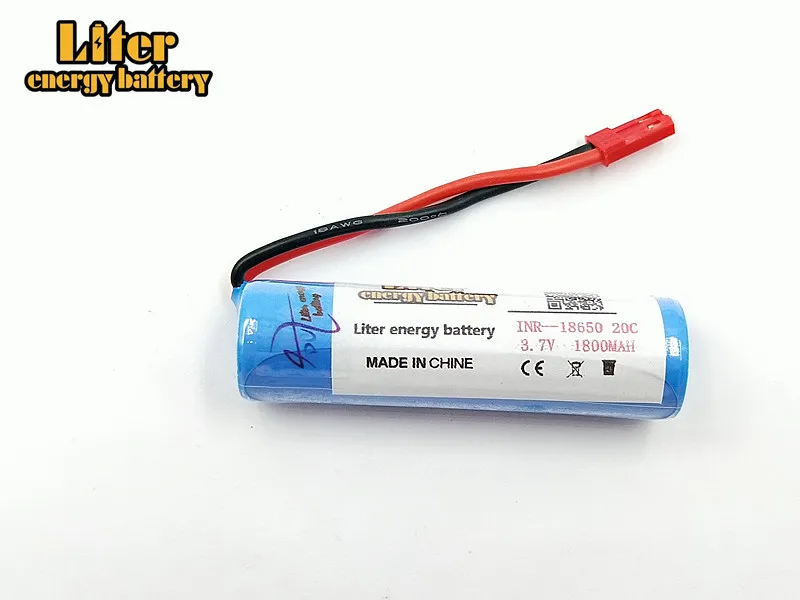 3,7 V 1800mAH fernbedienung hubschrauber flugzeug zylindrischen lithium-batterie 3,7 V 1800mAH 15C entladung lithium-eisen 18650