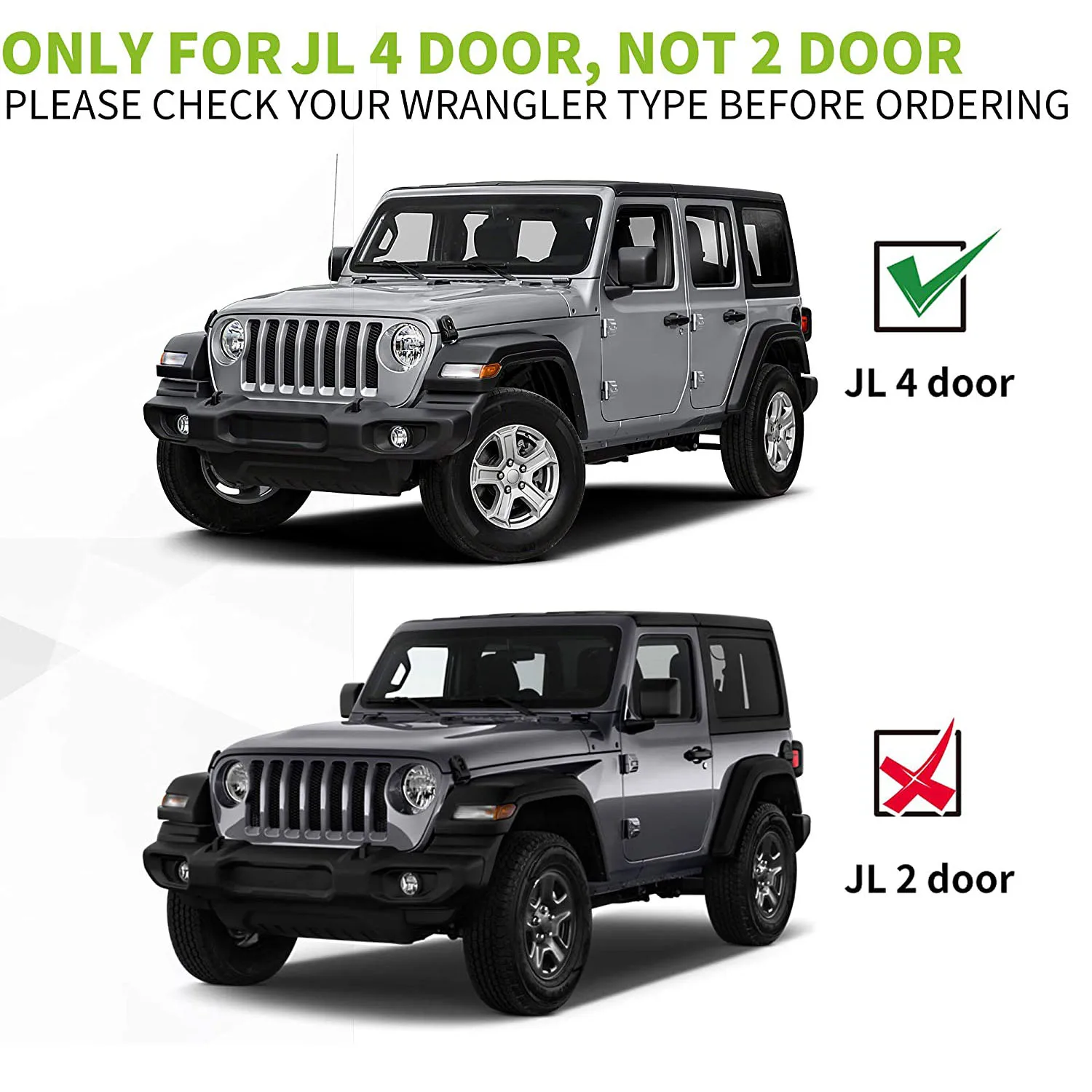 Car Nerf Bar Exterior Entry Running Board Side Step Pedal Guard For Jeep Wrangler JL 4-Door 2018-2021