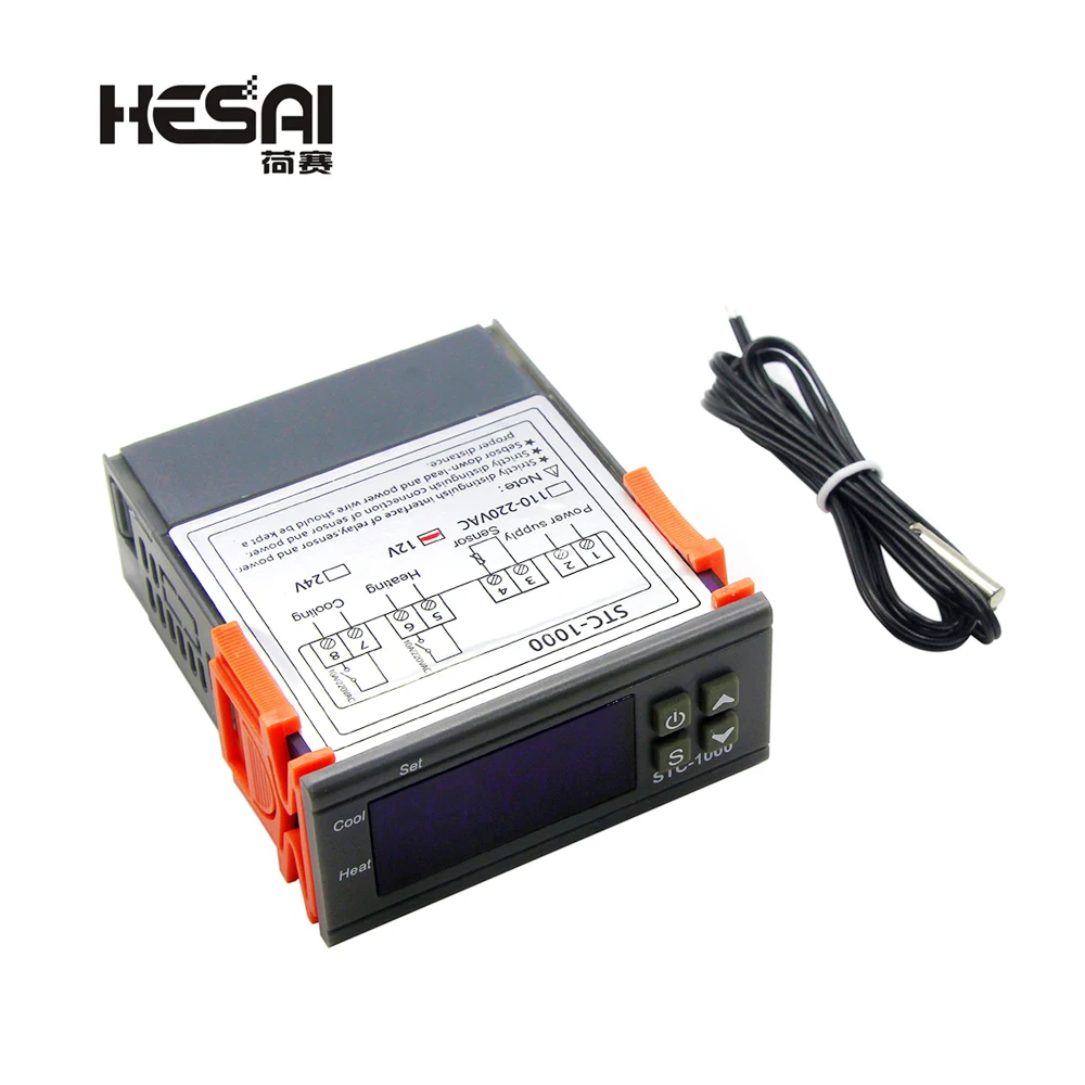Temperature Controller Thermostat Digital Thermoregulator For Incubator Relay LED Heating Cooling STC-1000 12 V 24 V 220 V