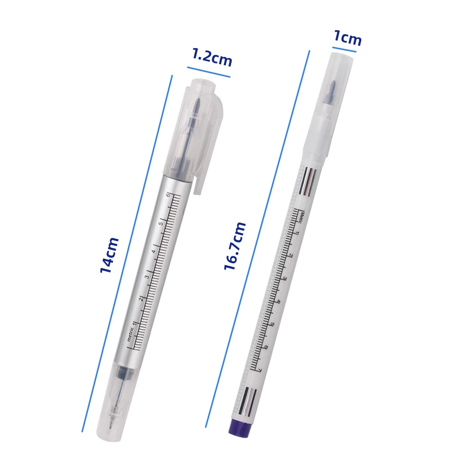 Chirurgische Augenbraue Tattoo Haut Marker Stift Werkzeug Zubehör Tattoo Marker Stift Mit Mess Lineal Microblading Positionierung Werkzeuge