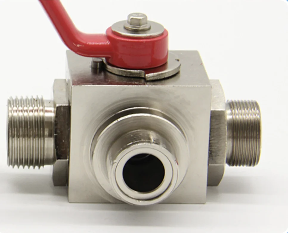 

1 piece good quality High pressure hydraulic two-position three-way ball valve KHB3K-G3/4“