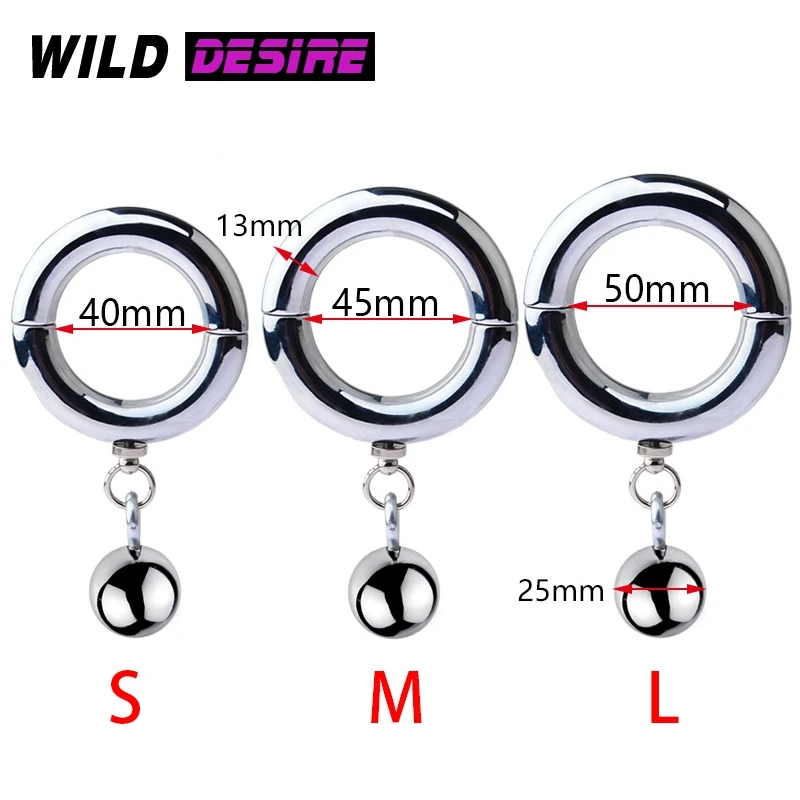 New Metal Penis Ring Testicle Ball Stretcher Scrotum Cock Ring Pendant Sex Accessories Shop Rings On Member Delay Time Sexoshop