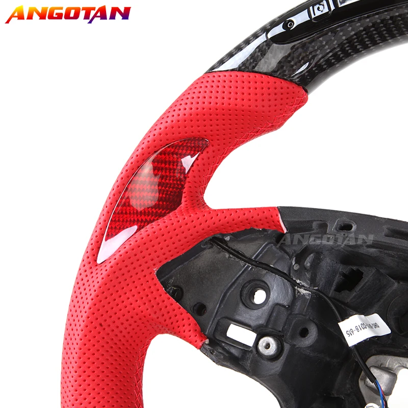 Racing Sports Steering Wheel Carbon Fiber Steering Wheel For Chevrolet Camaro 2011 2012 2013 2014 2015 2016 2017