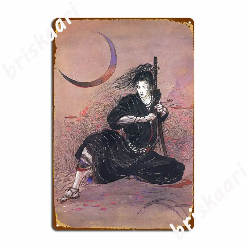 Yoshitaka Amano: Demons Roar Metal Sign Wall Mural Garage Club Design Wall Decor Tin Sign Poster