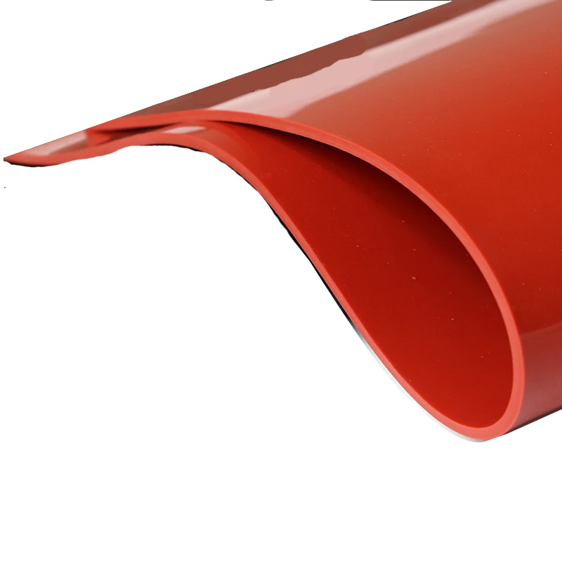 red Silicone rubber sheet High Temperature Resistance 100% Virgin Silikon Rubber Pad board Insulation thermotolerace 500x500mm