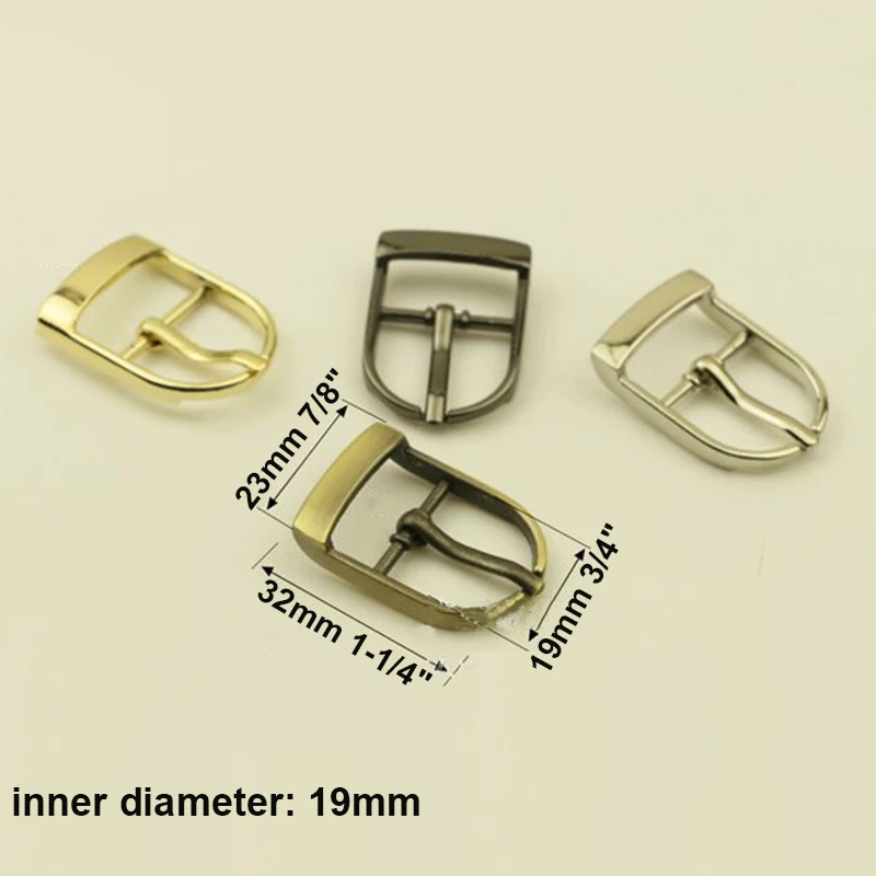 1pcs Metal Belt Buckle Fashion Special Single Pin Buckle for DIY Leather Craft Bag Strap Belt Garment Shoes Webbing 4 Sizes