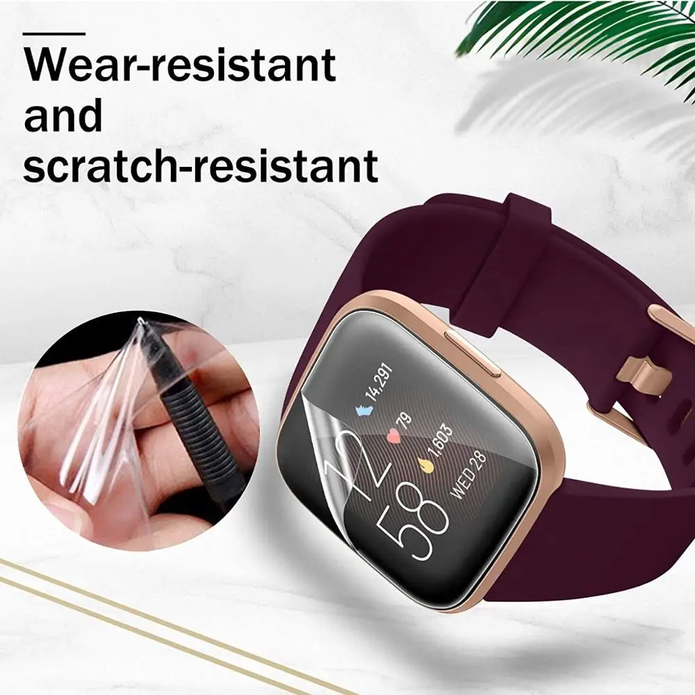 Clear Protective HD Film Smartwatch For Fitbit Versa 2 Tempered Glass film 9H 2.5D Premium Screen Protector Cover Hydration film