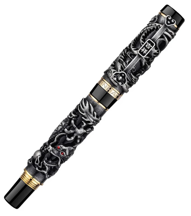 Jinhao Dragon and phoenix fountain pen luxury 0.5mm/1.0mm  Business gifts office stationery ink pen