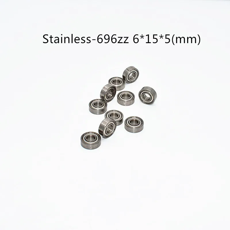 

S696ZZ Bearing 6*15*5 mm ( 10PCS ) ABEC-5 Stainless Steel Ball Bearings metal sealed S696Z S696 Z ZZ free shipping