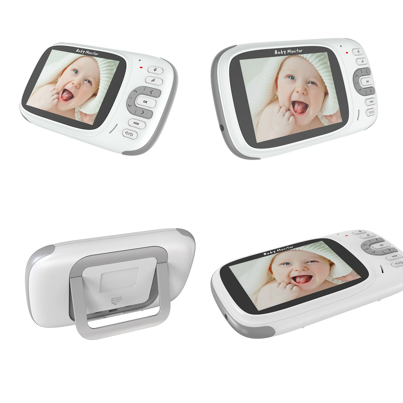 VB609 Smart Babyfoon 3.2-Inch Kleuren Lcd-scherm Video Twee-weg Intercom Babyfoon Camera Babykamer surveillance Camera
