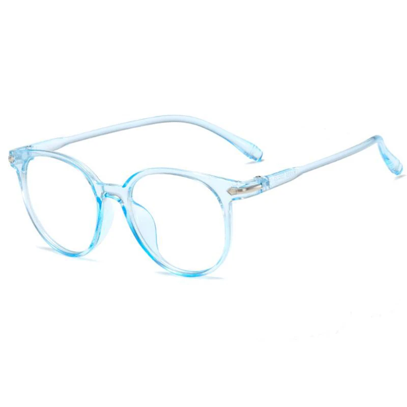 Transparent Tea Vintage Women Short-sight Eyeglasses KY959 Big Frame Oval Prescription Spectacles Diopter 0 -50 -100 To -600