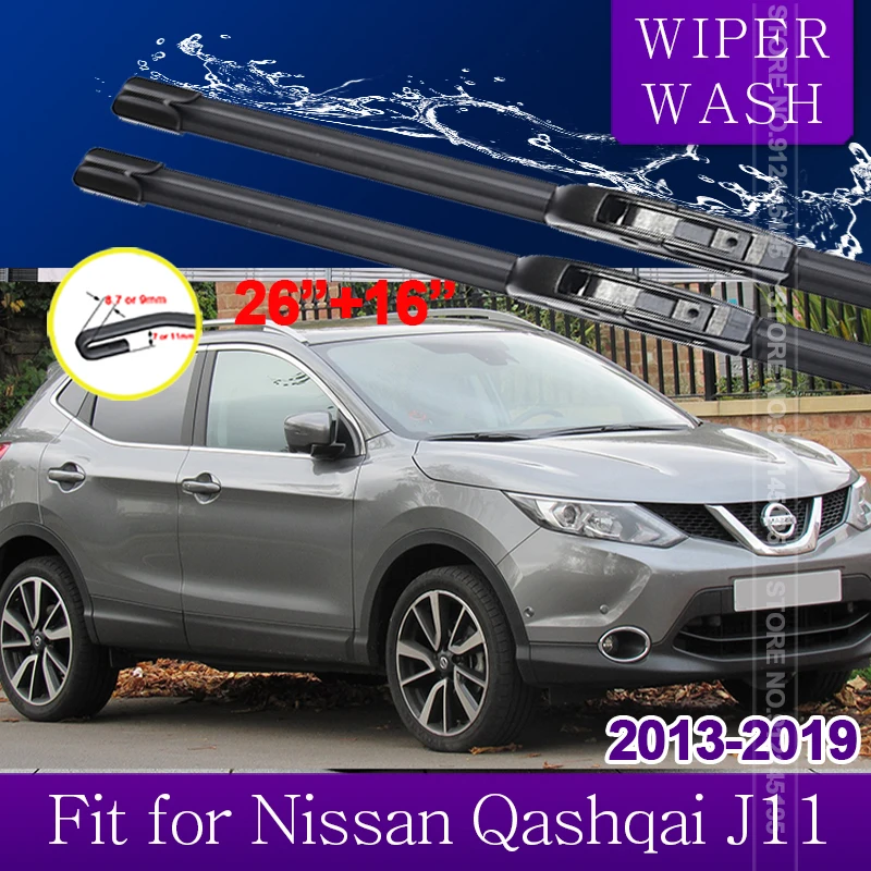 

Car Wiper Blades for Nissan Qashqai J11 2013~2019 Front Windscreen Windshield Wipers Car Accessories 2014 2015 2016 2017 2018