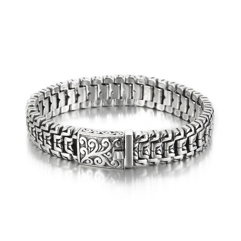Fongten Rotre Totem Armbanden Voor Mannen Rvs Polsband Charm Mannen Armband Armbanden Hip Hop Goud Kleur Sieraden Groothandel