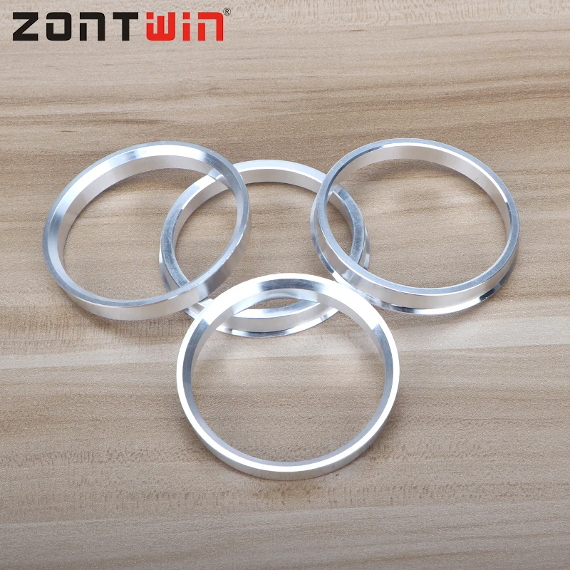 Moyeu de roue en alliage d\'aluminium, 4 pièces/ensemble, anneaux centraux 56.1-67.1, 72.6-66.1, 67.1-66.1, 66.1-60.1mm