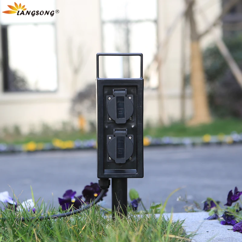 Outdoor waterproof socket plug-in type for lawn, park, villa, courtyard, ground plug