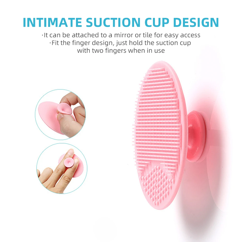 Soft Silicone Face Cleansing Brush Wash Face Exfoliating Brush Deep Pore Cleanser Tool Baby Shampoo Massage Bath Cleaning