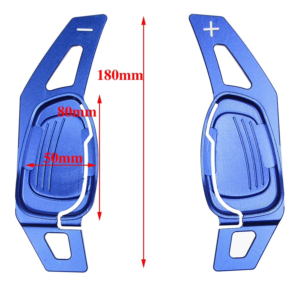 Estensione DSG della paletta del cambio del volante del cambio in alluminio per Audi A5 S3 S5 S6 S8 SQ5 RS3 RS4 RS5 RS6 RS7 RSQ 2 pezzi