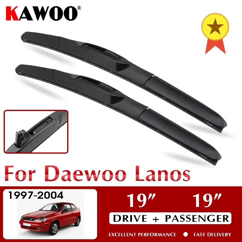 

KAWOO щетки стеклоочистителя для Daewoo Lanos 1997-2004 лобовое стекло аксессуары для переднего стекла 19 "+ 19" LHD RHD