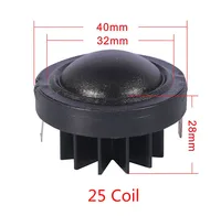 Unidad de altavoz Tweeter Hifi de 1 pulgada y 1,5 pulgadas, 2 unidades, 4/ 6/ 8ohm, 30W, 19/25, película CoreSilk con disipador de calor para Audio de coche, neodimio Diy, nuevo
