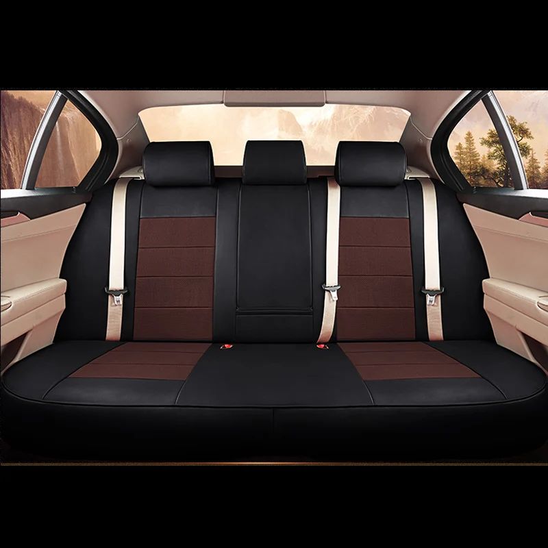 Custom Fit Cowhide & PVC Leather Seat Cushions for Cadillac XT5 Interior Accessories 2015-2018 Automobiles Seat Covers Supports