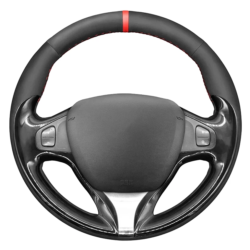 

Чехол рулевого колеса из черной замши для Renault Clio 2013-2016 Captur 2013-2015 Renault Samsung QM3 2013-2015