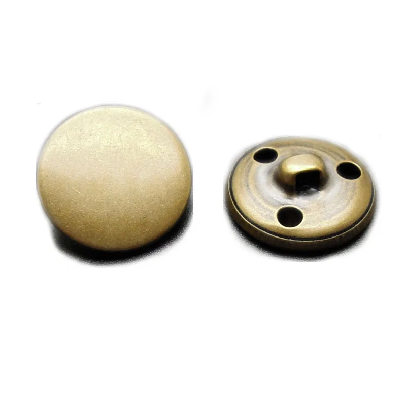 Bronze Hand-Sewn Metal Buttons, Woolen Coat Buttons, Windbreaker Buttons, Suit Jacket Button, DIY Sewing Accessories, High-Grade