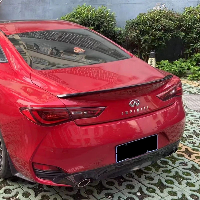 

Car Rear Bumper Diffuser Lip Spoiler with Led Brake Light For Infiniti Q60 2017-2022 Chassis Deflector Guard