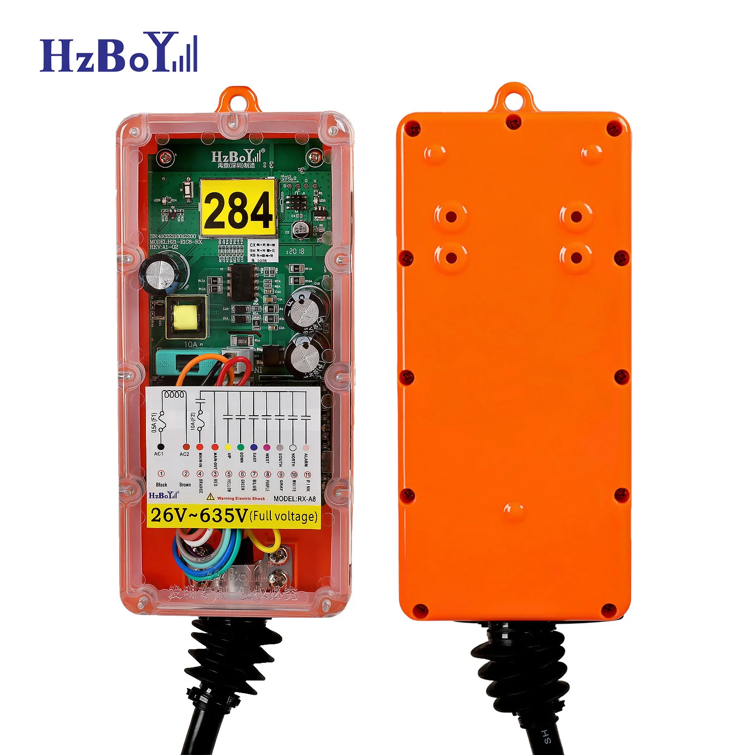 F21-E2C 868Mhz IP67 6 buttons Wireless Radio And Receiver Universal Industrial Crane Remote Control