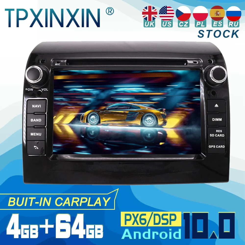 

For FIAT DUCATO 2011-2015 Android 10 Carplay Radio Player Car GPS Navigation Head Unit Car Stereo WIFI DSP BT