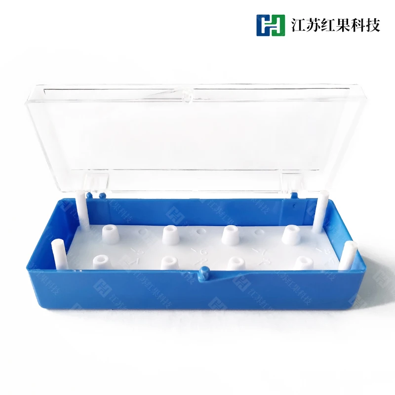 Sample table, storage box, can hold 8 pin-shaped nail-shaped PELCO storage box, plastic box