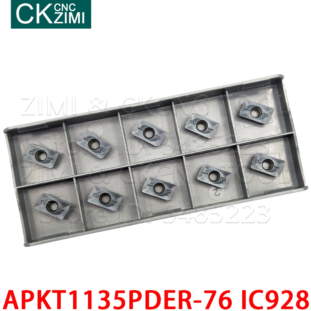 10 APKT1135PDER-76 IC928 APKT 1135 PDER 76 IC928 inserto In Metallo Duro Fresa CNC Indicizzabili Portautensili di Tornitura Strumento APKT Per Acciaio Inox