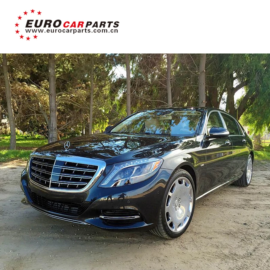 S class w222 M style body kit for W222 S350 S400 S450 S500 S600 to M style emblem grill logo  diffuser and muffler tips