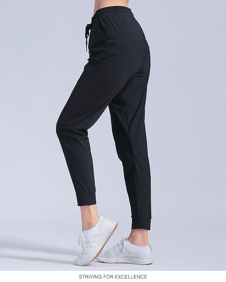 Quick dry Ice silk Sports Pants Women Loose Yoga Pants Sports Trousers Exercise Fitness Running Jogging Workout Sport Pants